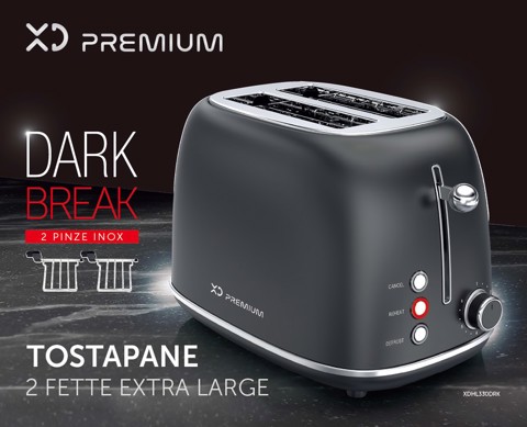 XD Premium XDHL330DRK tostapane 2 fetta/e 685 W Nero