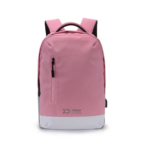 XD Enjoy XDKL504PNK borsa per notebook 39,6 cm (15.6") Zaino Grigio, Rosa, Bianco
