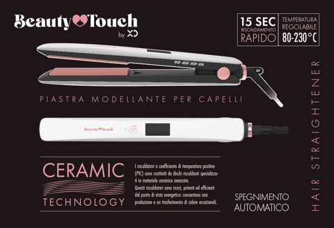 XD Enjoy XDKR103 Piastra per capelli Vapore Nero, Rosa, Bianco 50 W 2,5 m