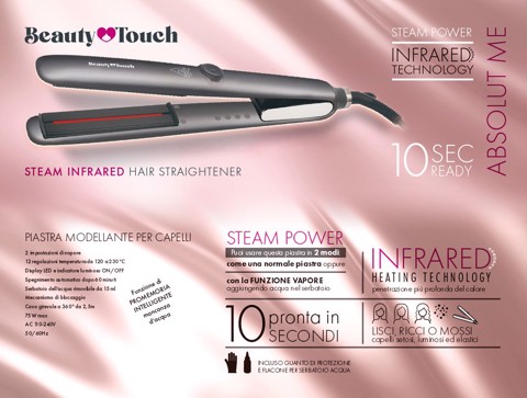 XD Enjoy XDKR999 Piastra per capelli Vapore Grigio 75 W 2,5 m STEAM POWER