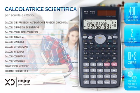 XD Enjoy XDOS991 calcolatrice Desktop Calcolatrice scientifica Nero