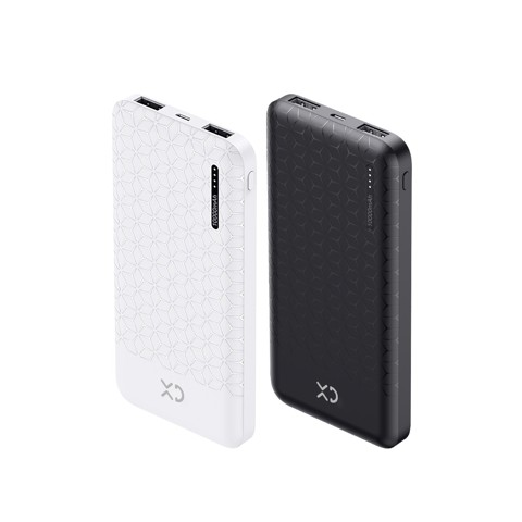 XD Enjoy XDPB57DUO kit 2 pezzi batteria portatile powerbank 10000 mAh Nero, Bianco