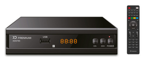 XD Premium XDS785 set-top box TV Terrestre Full HD Nero