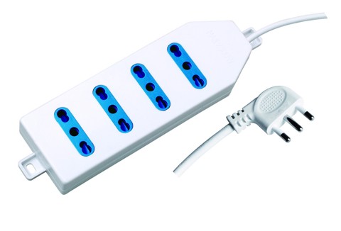 XD Enjoy XDSL2204 unità di distribuzione dell'energia (PDU) 4 presa(e) AC Blu, Bianco