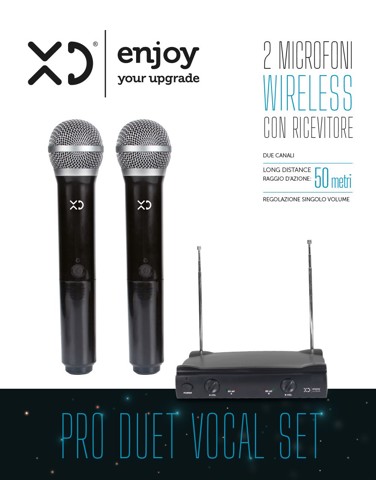 XD Enjoy XDUM666 microfono Nero Microfono per palco/spettacolo