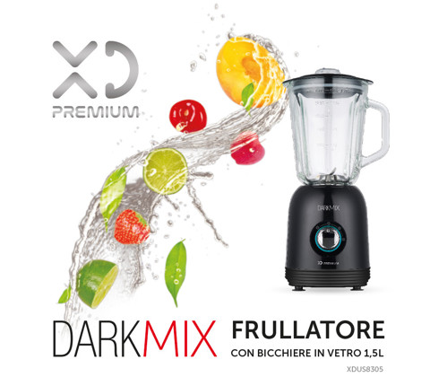 XD Premium XDUS8305 frullatore 1,5 L Frullatore da tavolo 800 W Nero