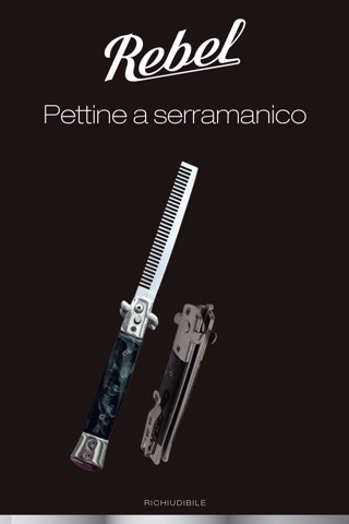 Rebel XDWGBS203 pettine a serramanico richiudibile Nero 1 pz