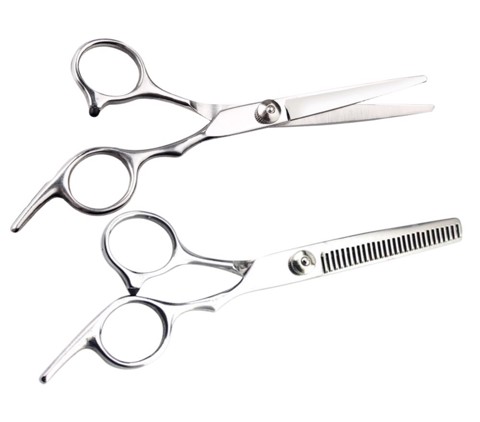 Rebel XDWGBS777 forbici da barbiere KIT contenente Forbice di precisione + Forbice dentata in acciaio INOX