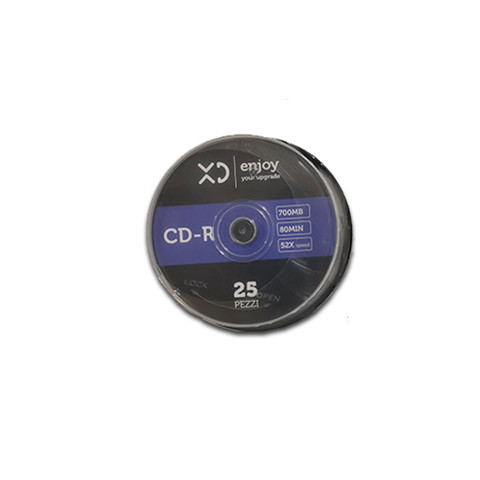 XD Enjoy Cd-R Registrabili 80Min 700Mb 52X Campana 25 Pz XDCD25