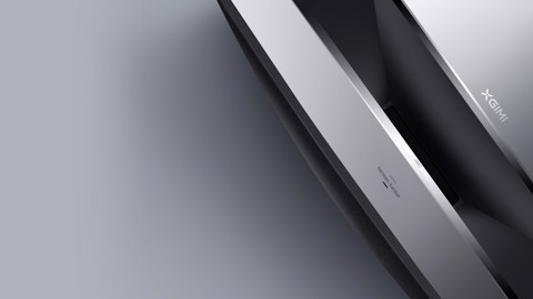 XGIMI Aura videoproiettore Proiettore a raggio ultra corto 2400 ANSI lumen DLP 2160p (3840x2160) Compatibilità 3D Nero, Argento