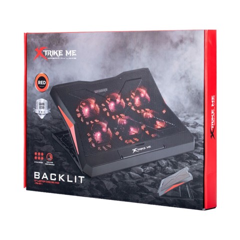 Xtrike Me FN-811 base di raffreddamento per notebook 43,2 cm (17") Nero