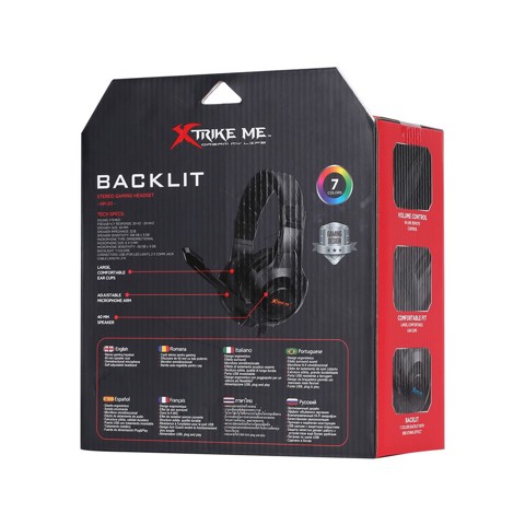 Xtrike Me HP-311 Auricolare Cablato A Padiglione Giocare Nero