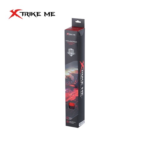 Xtrike Me MP-002 Tappetino per mouse per gioco da computer Nero, Rosso