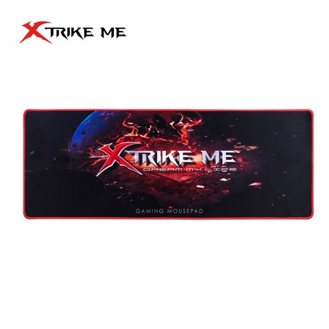 Xtrike Me MP-204 Tappetino per mouse per gioco da computer Nero, Rosso