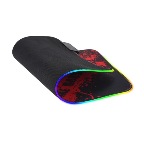 Xtrike Me MP-602 Tappetino per mouse per gioco da computer Nero, Rosso