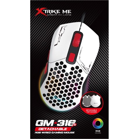 Xtrike Me XDXT316WH mouse Gaming USB tipo A Ottico 7200 DPI
