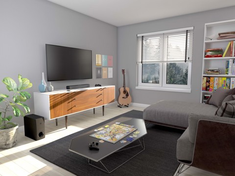 Yamaha SR-C30A Nero 2.1 canali 90 W