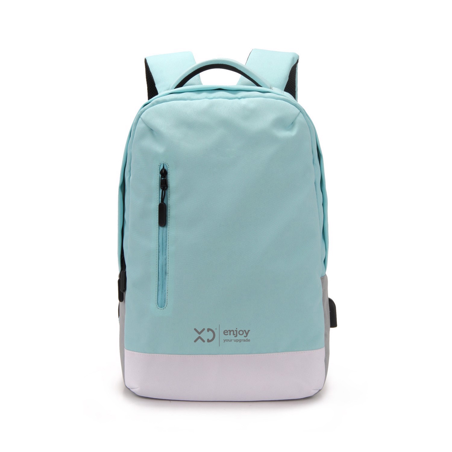 XD Enjoy XDKL504LBL borsa per notebook 39,6 cm (15.6") Zaino Colore acqua, Grigio, Bianco