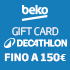 Beko regala il meglio dello sport: Acquista questo frigorifero in regalo una Card Decathlon fino a 150€
