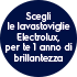 Scegli le lavastoviglie Electrolux, per te un anno di brillantezza